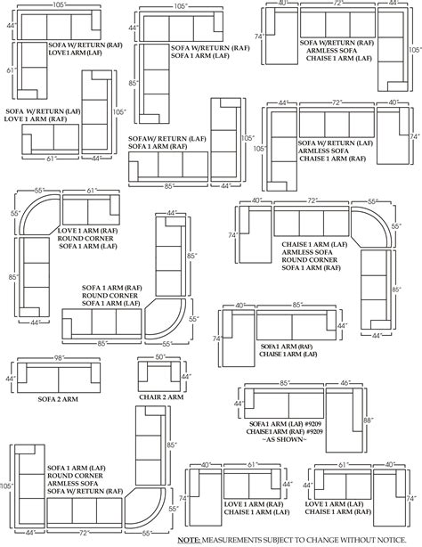 10 Inspirations for Measuring Sectional Sofas