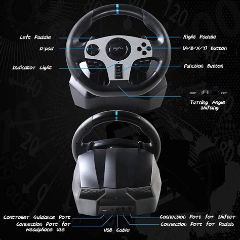PXN V9 270°900° Adjustable Racing Wheel with India | Ubuy
