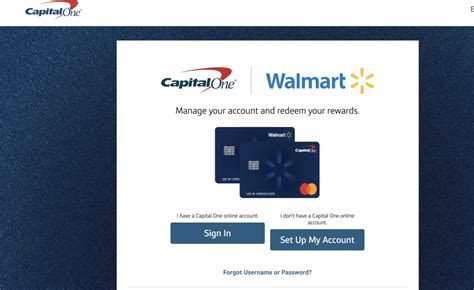 Rezultat imagine pentru Walmart Capitalone.com
