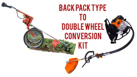 BACKPACK TYPE TO DOUBLE WHEEL BRUSHCUTTER CONVERSION KIT | HITECH UZHAVAN