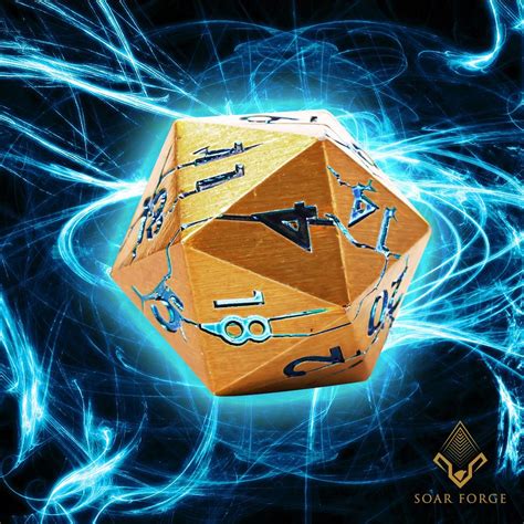 Soar Forge DND Metal Dice - Pharaoh Ruins Gold with Blue Cracks India ...