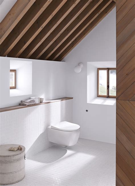 Modern bathroom with sloped ceiling | Geberit