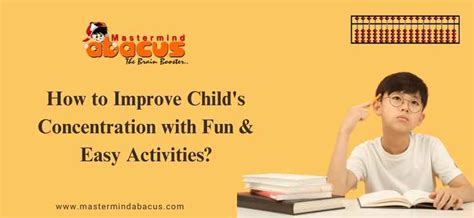 How to Improve Child's Concentration with Fun & Easy Activities