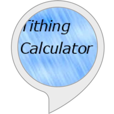 Amazon.in: Tithing Calculator : Alexa Skills