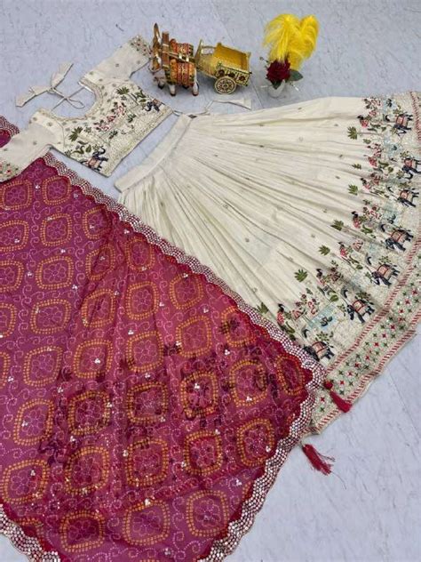 RAM 143 SILK DESIGNER FESTIVE WEAR LEHENGA CHOLI COLLECTIONS AT BEST ...
