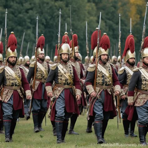 Byzantine Army in 18th Century Uniform | Stable Diffusion Online