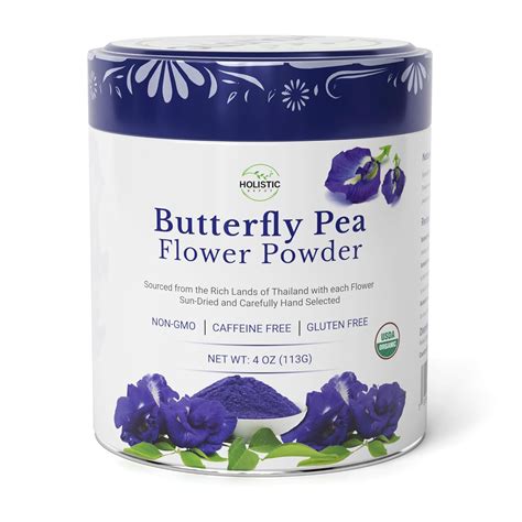 Amazon.com: Holistic Depot Butterfly Pea Flower Powder - 100% Natural ...
