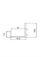 JMB-74 Iron Grey Finish Aluminium Edge Profile (JMB 75 One Side Use ...