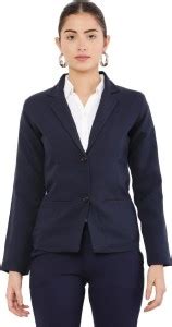 FLORA Solid Single Breasted Formal Women Blazer - Buy FLORA Solid ...