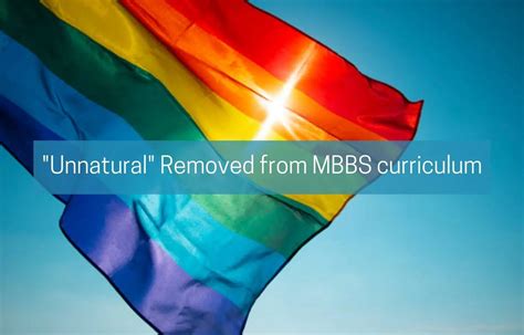 MBBS Syllabus: NMC removes word 'Unnatural' as classification for ...