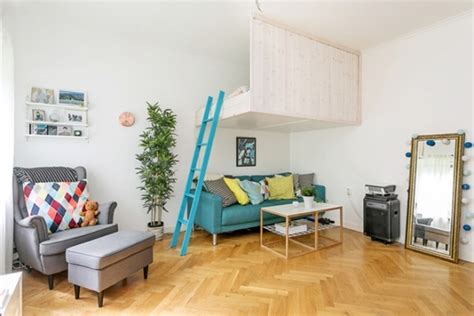 瑞典26平米马卡龙单身公寓 小户型大空间 - 家居装修知识网