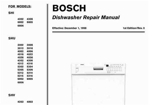 Image result for Bosch Dishwasher Exploded-View