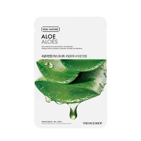 Buy The Face Shop Real Nature Aloe Face Mask, 20 gm Online at Best ...