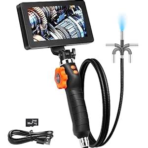 Buy VEVOR Articulating Borescope Camera with Light, Two-Way Articulated ...
