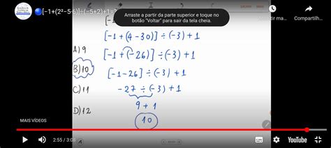 [-1+(2²-5•6)] (-5+2)+1 - brainly.com.br