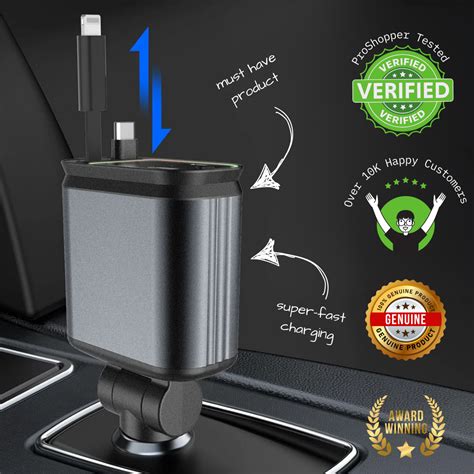 Starlight Pro - 4 in 1 Retractable Car Charger Starlight – ProShopper