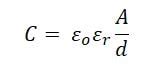 Image result for Calculation of Capacitance