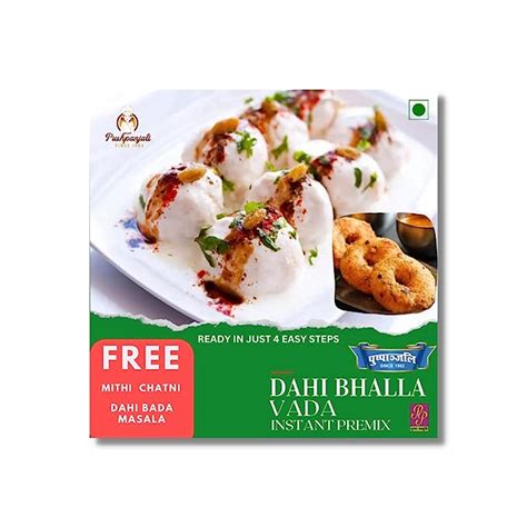 Pushpanjali Dahi Vada/Dahi Bhalla Instant Pre Mix (300g) : Amazon.in ...