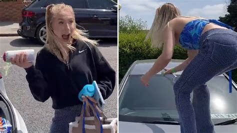 OnlyFans star and boxer Astrid Wett vandalises rival Alexia Grace's car but fans call her out on ...