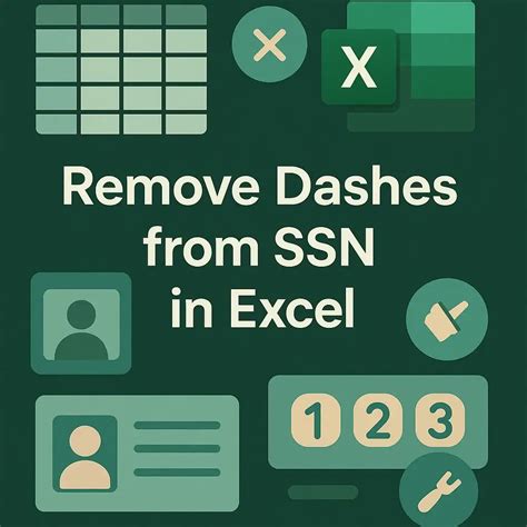How To Remove Dashes From Ssn In Excel