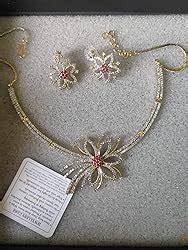 Buy Yellow Chimes American Diamond Necklace Set For Women | Green Stone ...