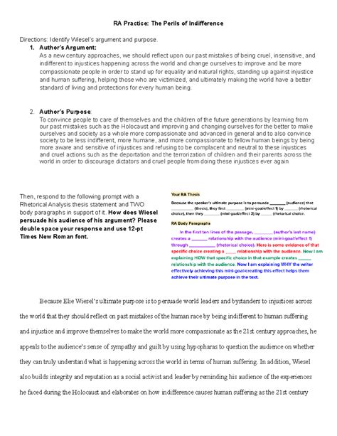 AP Lang Rhetorical Analysis Essay Example- Prompt: The Perils of ...