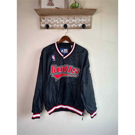 Rare Vintage Chicago Bulls NBA Starter Pullover Jacket - Gem