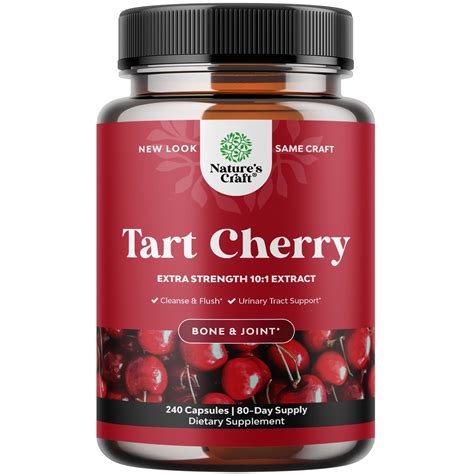 Advanced Tart Cherry Extract Capsules - Extra Strength Tart Cherry ...