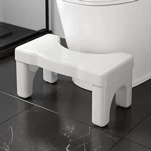 Kzeirm 9 inch Toilet Step Stool Squat Adult, Upgraded Toilet Feet Stool ...