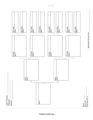 Fillable Online Pedigree template Fax Email Print - pdfFiller
