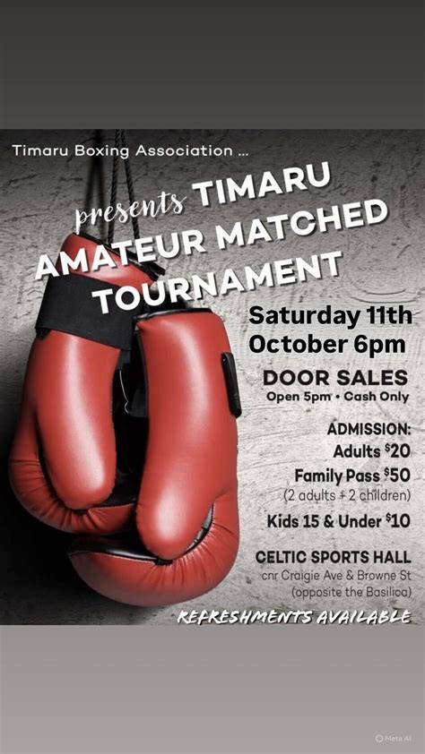 Timaru Boxing Tournament , Craigie Avenue, Timaru, New Zealand, 11 ...