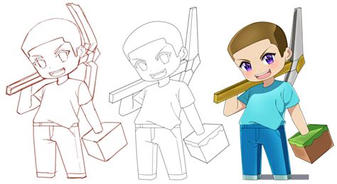 Draw Minecraft Characters 的图像结果