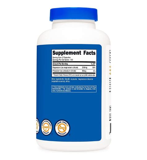 Cápsulas de magnesio antiestrés Natural Slim, India | Ubuy