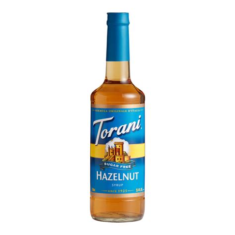 Torani Sugar Free Hazelnut Syrup 750ml Pack of 2 - Walmart.com