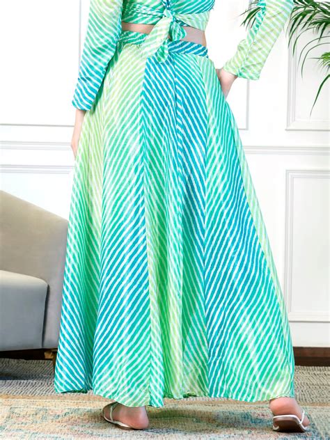 Women Leheriya Maxi Skirt with Pocket – NEUDIS Store
