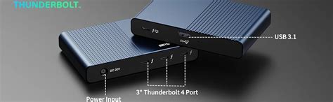 ACASIS Thunderbolt 4 Hub: Single 8K or Dual 4K 60Hz Display, 120W PD ...