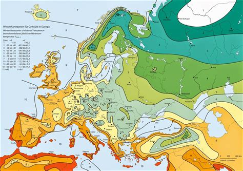 Hardiness Zone Map Of Europe