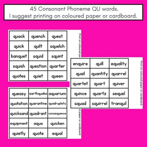 CONSONANT PHONEME QU PHONICS GAME - Roll It, Read It or Spell It, Keep It
