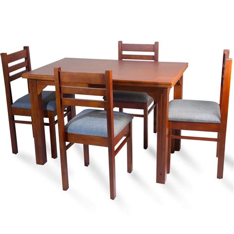 ZDT 401 Rectangle Dining Table With ZDC 501 THREE BEND 4 Dininig Chairs ...