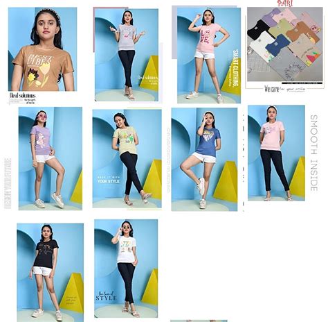 388 Papa Ki Pari Tencil Lycra Girls Tshirt Supplier Ahmedabad – Kavya ...