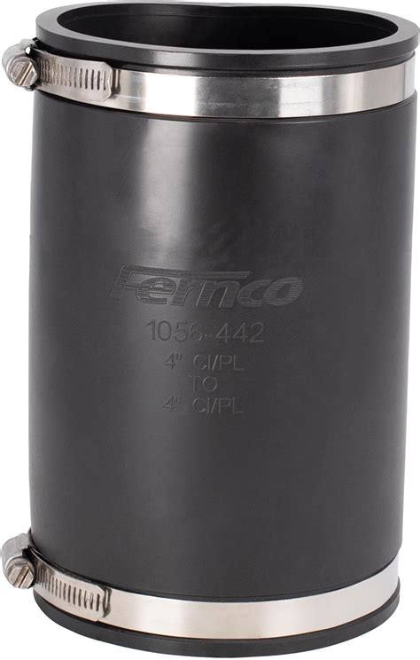 Amazon.com: Fernco 4" Flexible PVC 90-Degree Elbow Includes Optional 3 ...