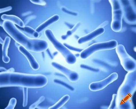 Simple line illustration of bacteria in motion on Craiyon