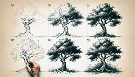 Image result for How to Draw Trees