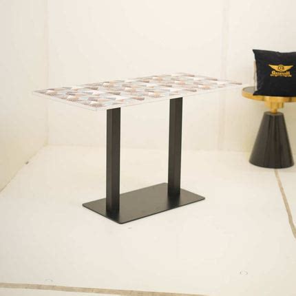 Buy Icon MS Double Pillar Table Base Designer Top at Wholesale Price in ...