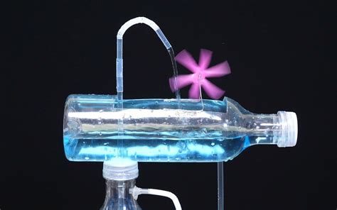 三个瓶子水循环原理,永动水循环,自己做简易循环水_大山谷图库
