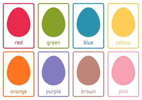 Printable Color Flash Cards Color Learning Printable Flash Cards,