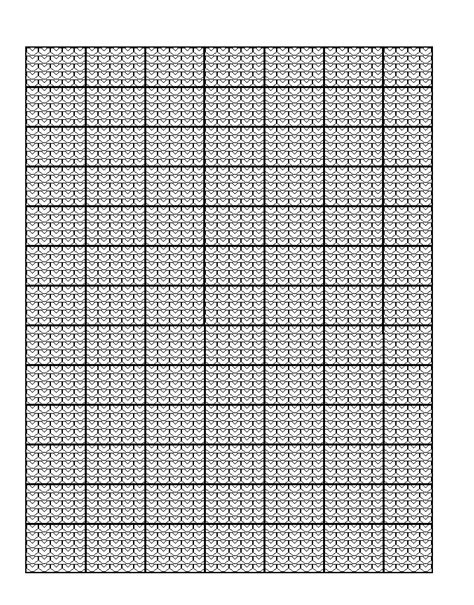 Printable Knitting Pattern Graph Paper - Graph Paper HD
