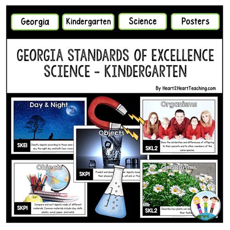 Georgia Standards of Excellence Kindergarten Science Posters - Heart 2 ...