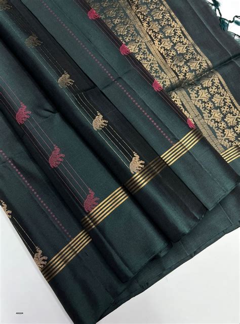 Emerald Green - Soft Silk Saree