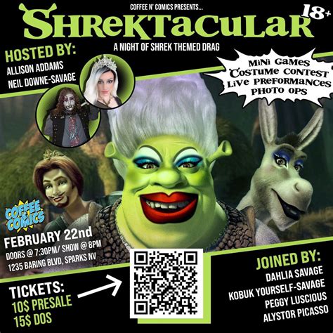 Shrektacular at Coffee n Comics, 1235 Barring blvd sparks , 22 February ...